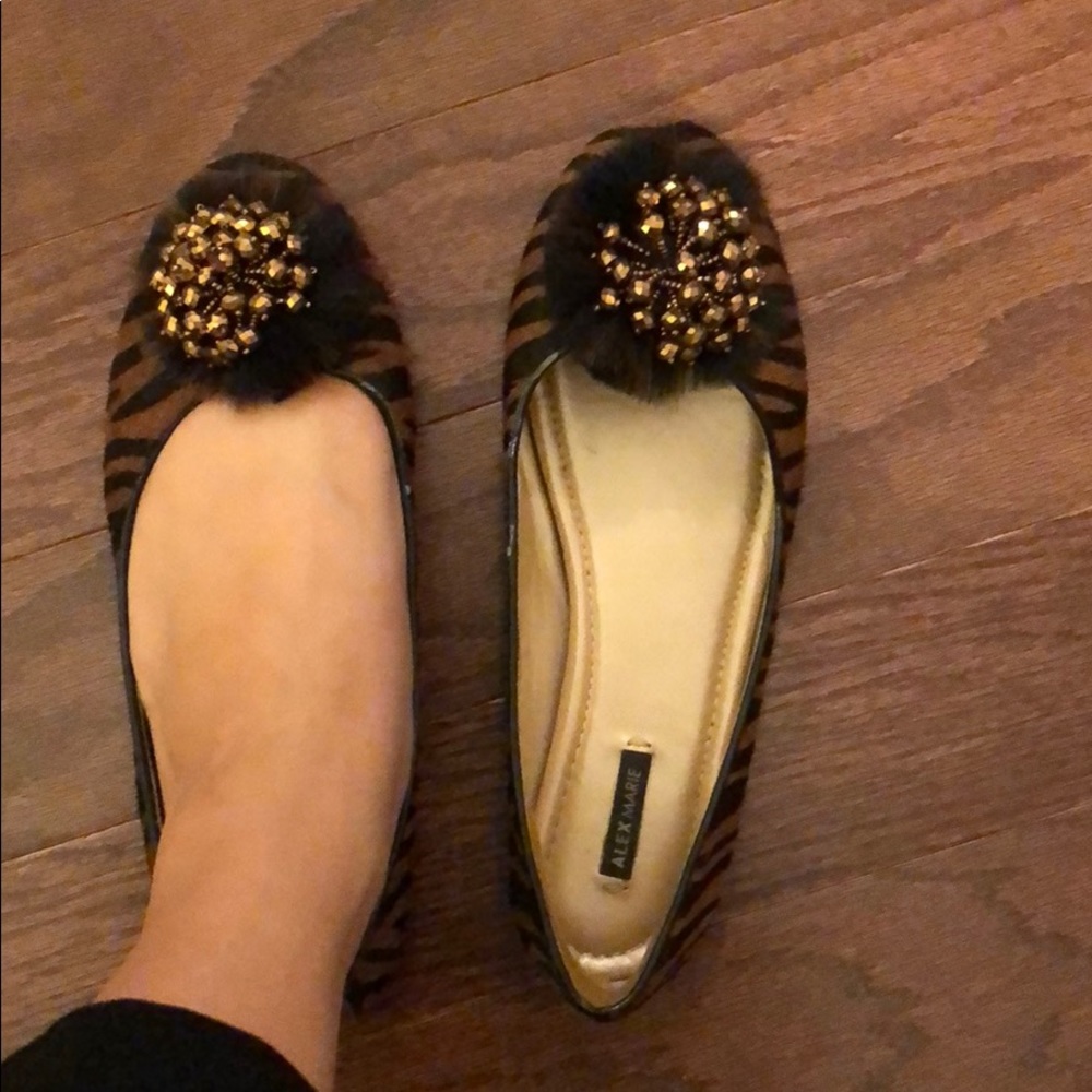 Tiger print Alex Marie flats